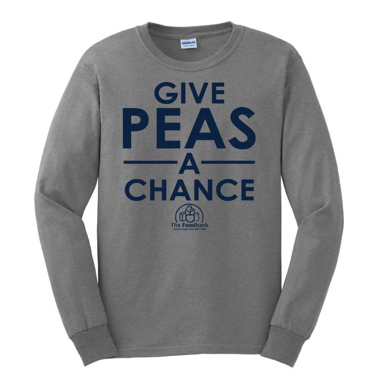 'Peas' Youth/Adult 100% Cotton Long Sleeve T-Shirt