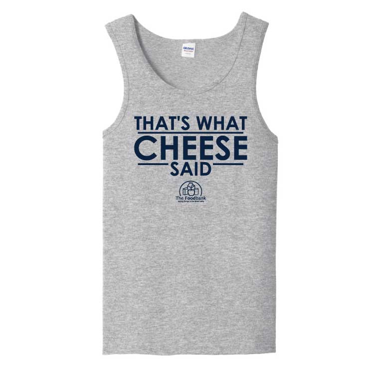 'Cheese' Adult 100% Cotton Tank Top